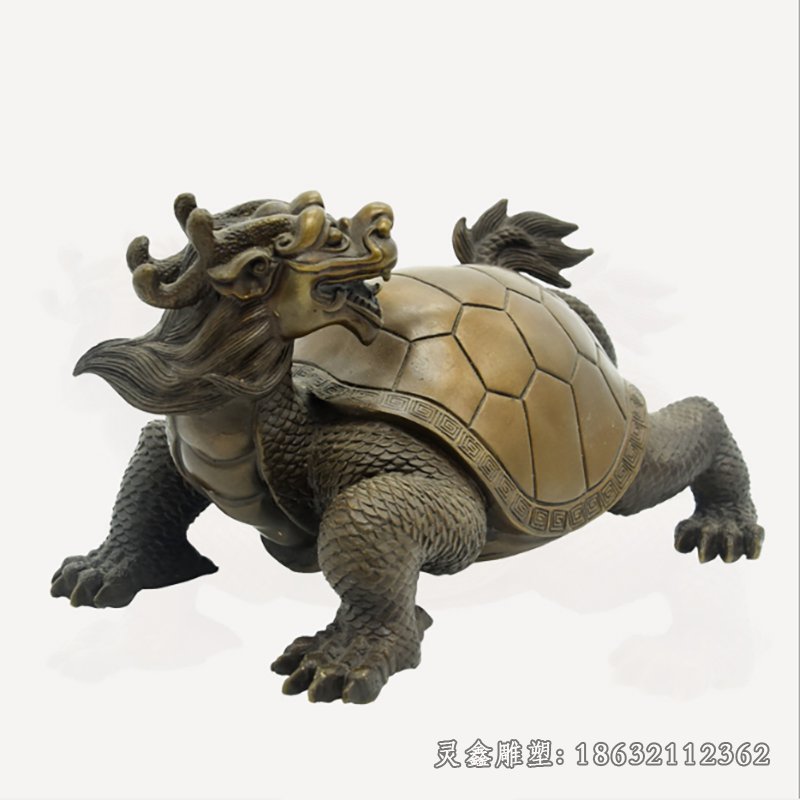 吉祥龙龟动物景观铜雕
