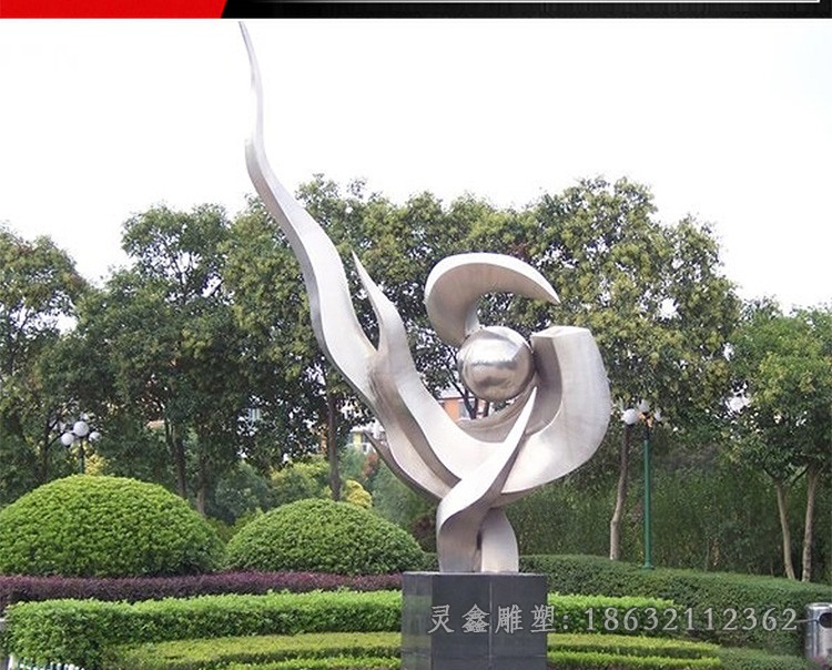 彩绘不锈钢鸽子公园雕塑