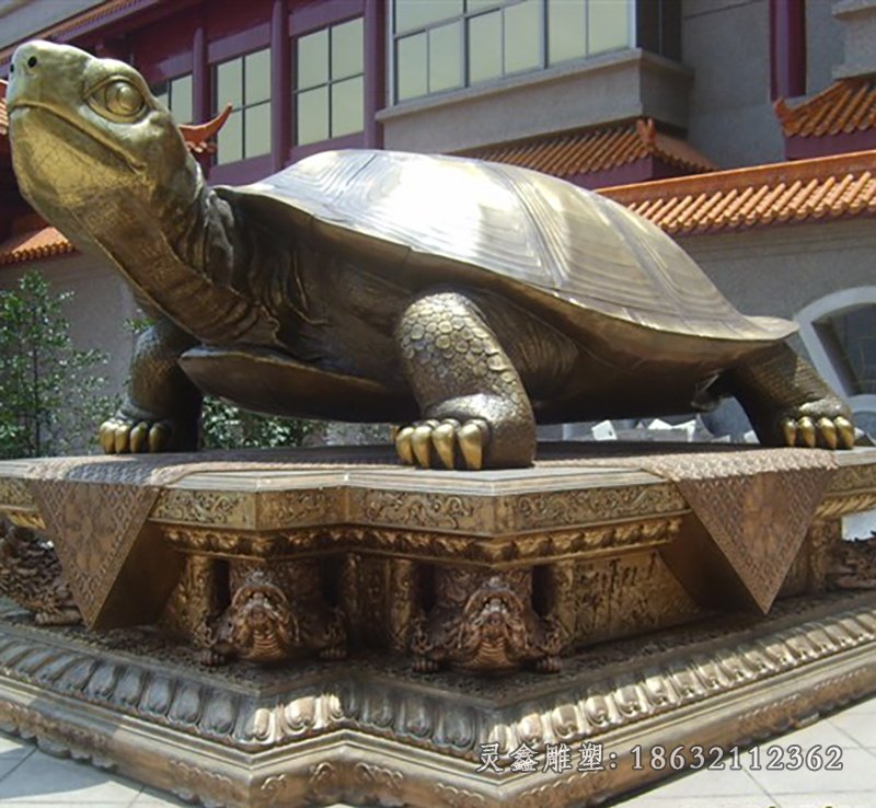吉祥龙龟铜雕 (22)