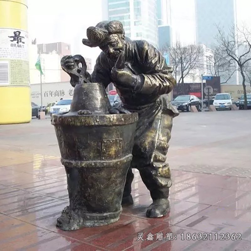 烤红薯铜雕，广场人物铜雕[1]