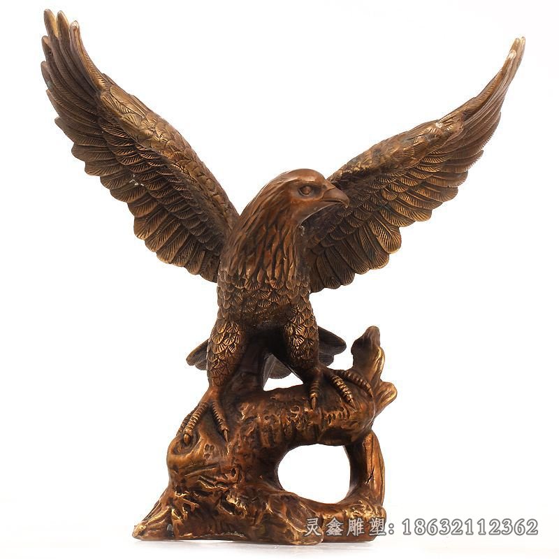 老鹰动物景观铜雕 (3)