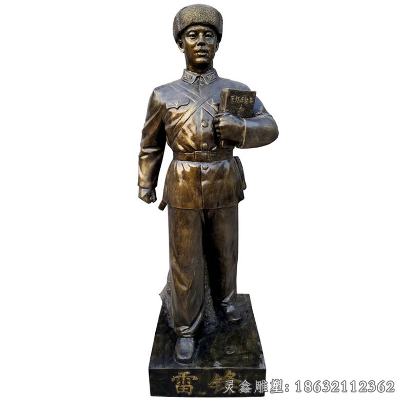雷锋伟人景观铜雕