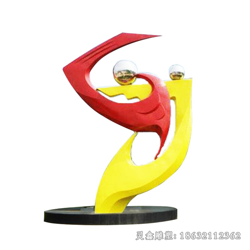 不锈钢党旗帜广场景观雕塑