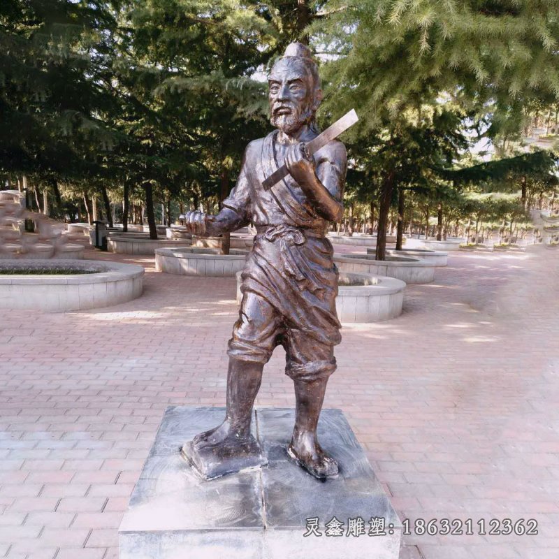 鲁班古代景观铜雕