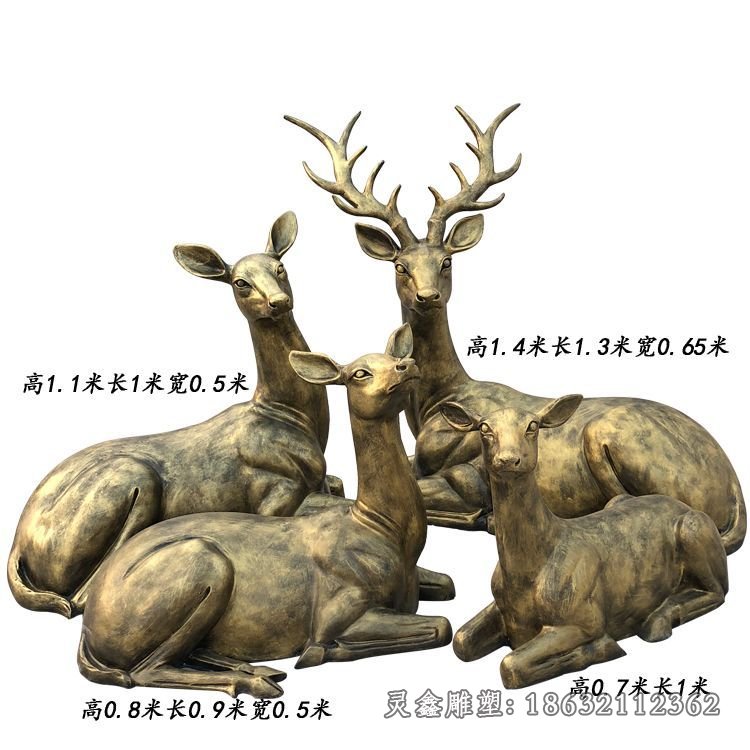 鹿铜雕 (46)