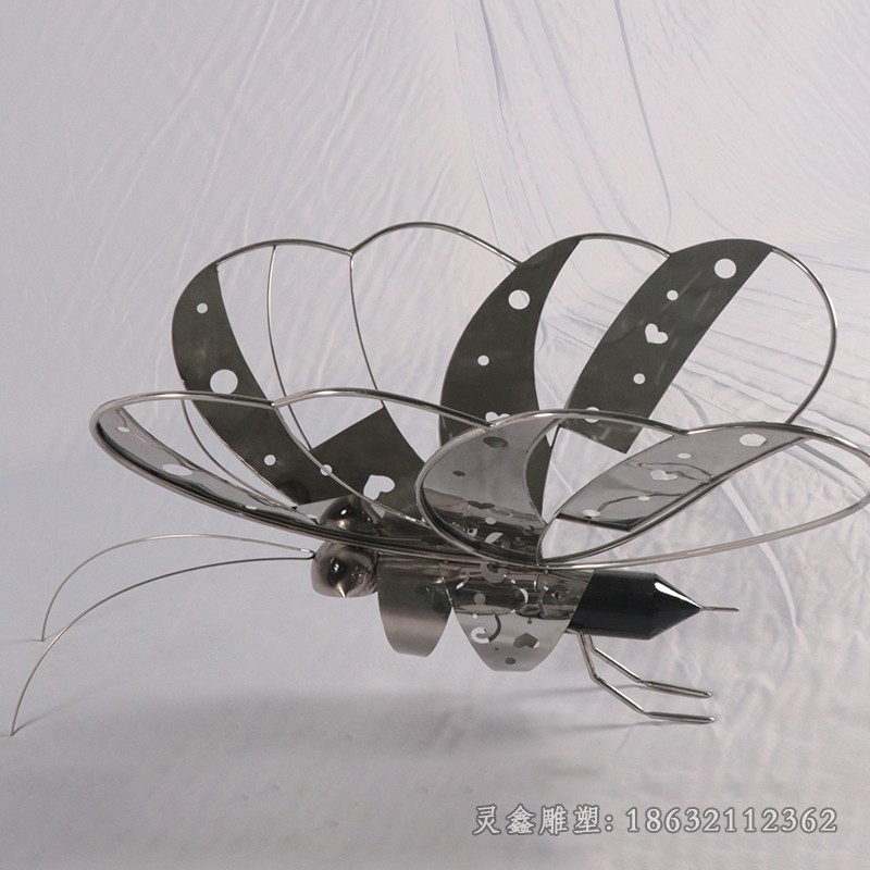 不锈钢蝴蝶镂空公园雕塑