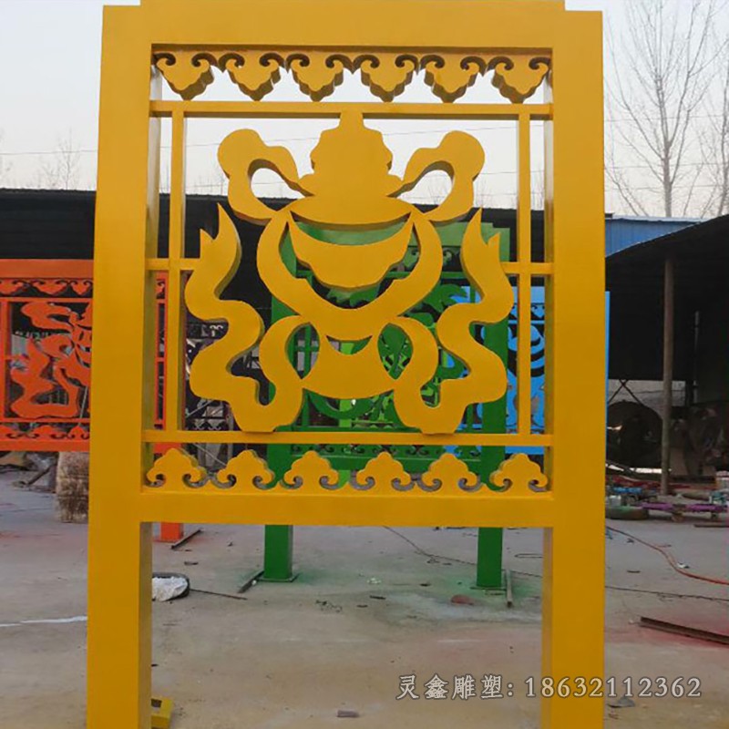 不锈钢剪纸广场景观雕塑