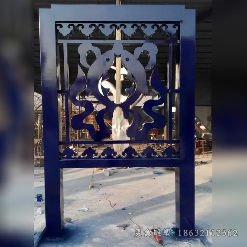 不锈钢剪纸景观城市雕塑