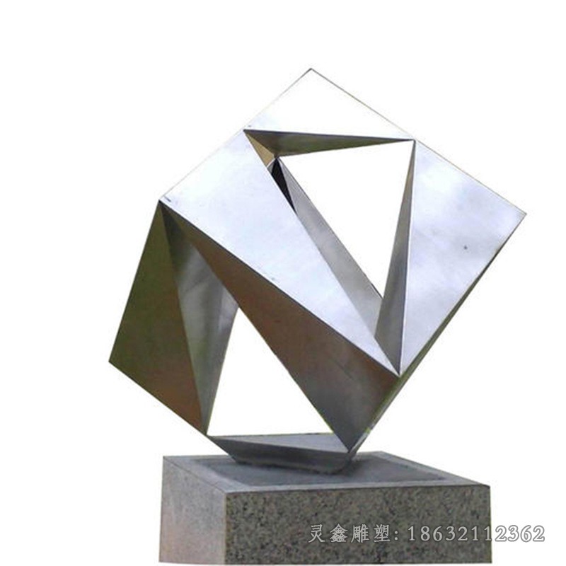 魔方不锈钢城市景观雕塑