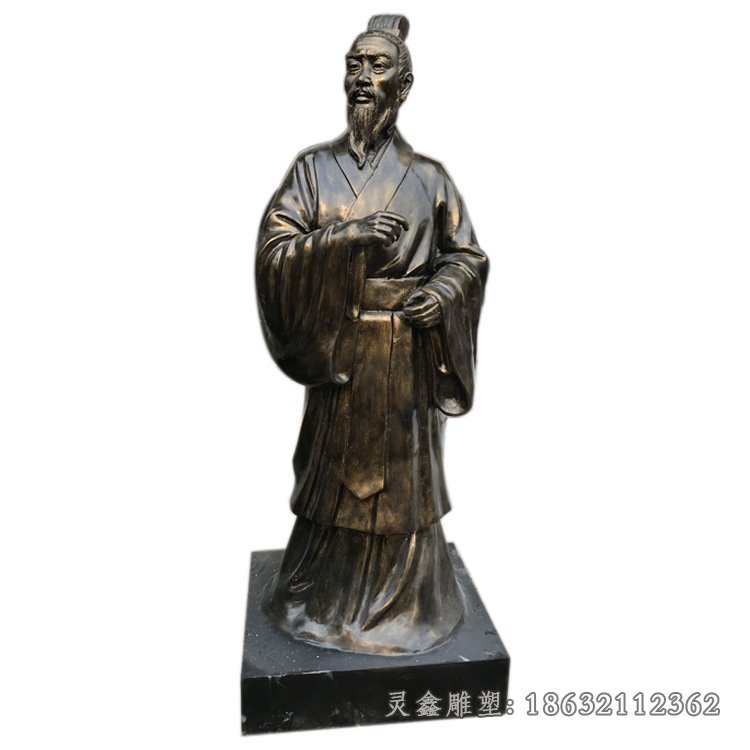 孟子政治家儒家铜雕