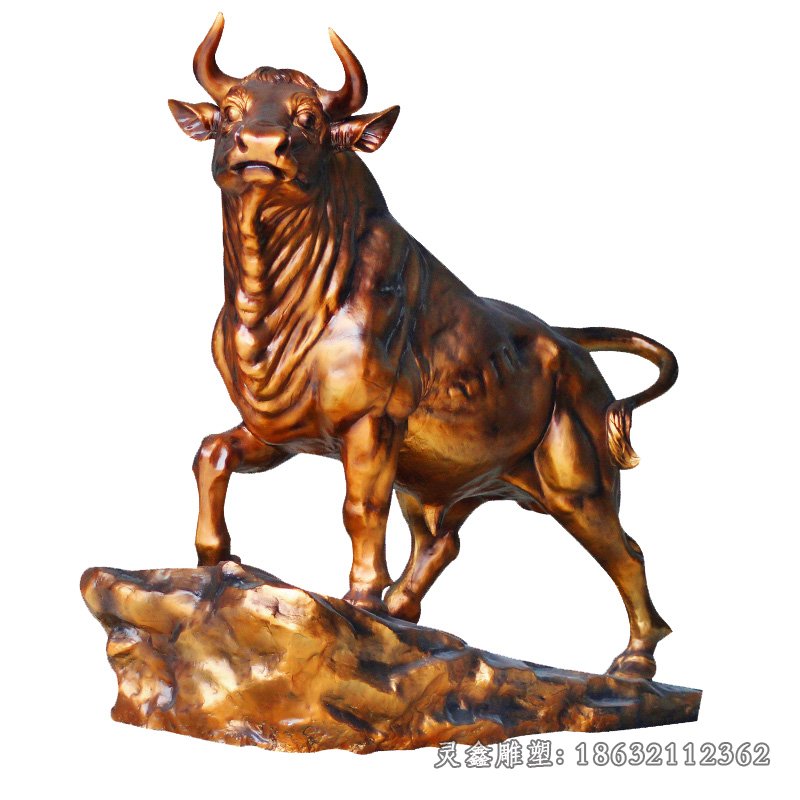 牛动物铜雕 (133)