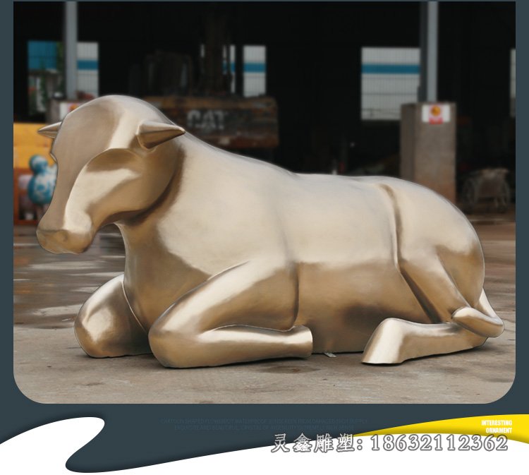 牛动物铜雕 (140)