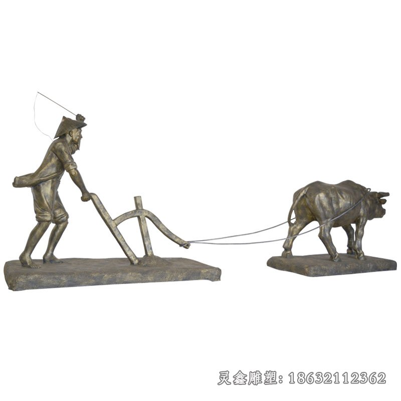 农耕景观铜雕 (33)
