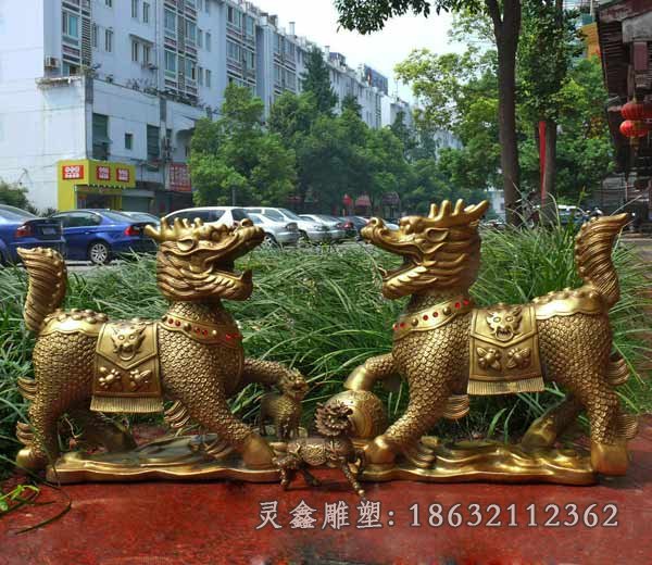 麒麟动物铜雕 (75)