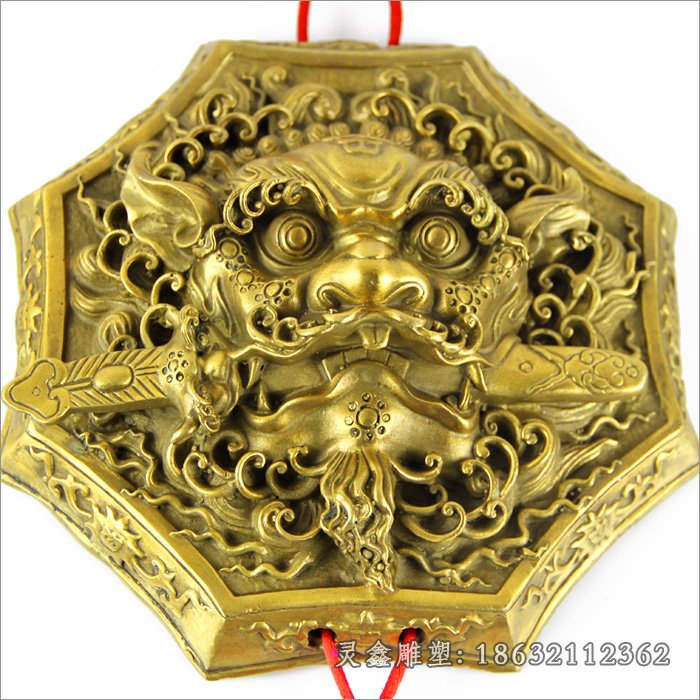 狮子动物铜雕 (105)