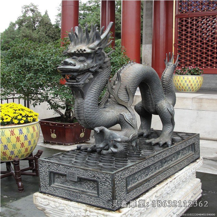 生肖龙动物城市铜雕