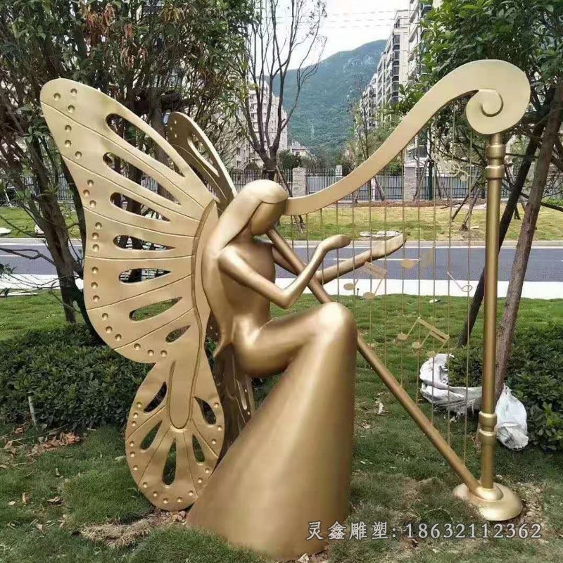 提琴景观铜雕 (13)