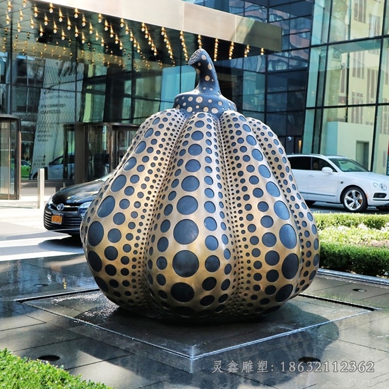 不锈钢南瓜城市景观雕塑