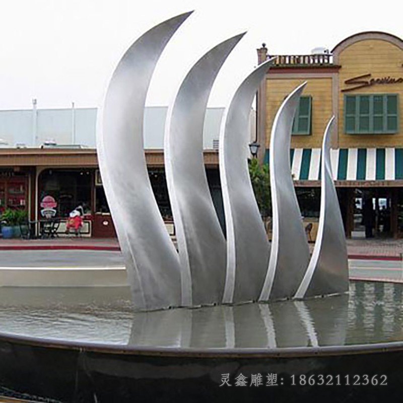 创意翅膀广场景观不锈钢雕塑