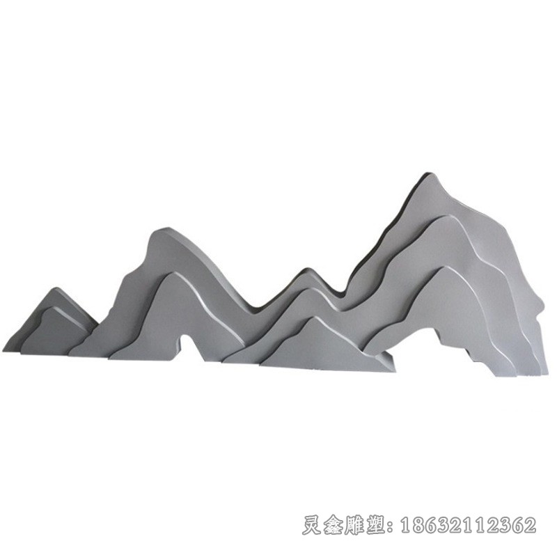 园林不锈钢镂空假山雕塑