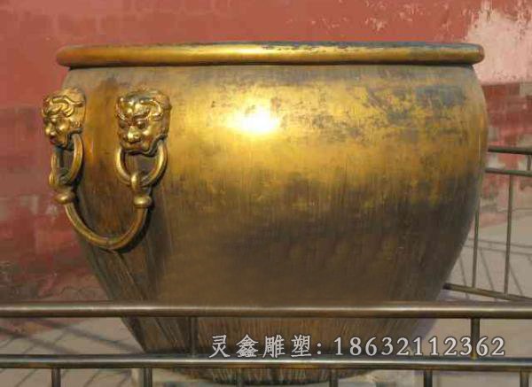 户外水缸城市景观铜雕