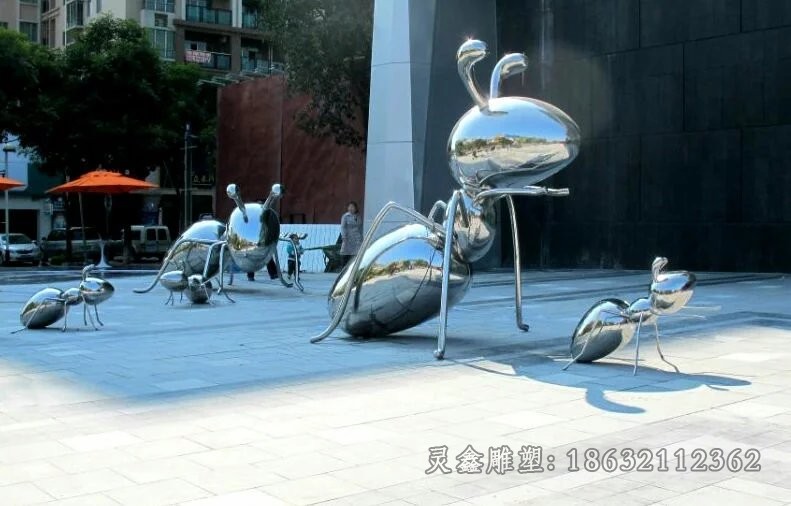 不锈钢蚂蚁公园景观雕塑