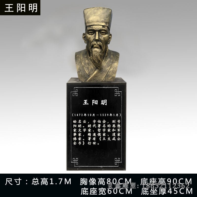 王阳明铜雕[1]