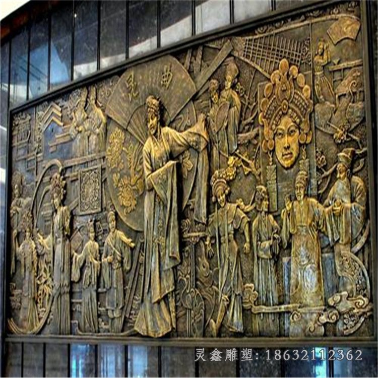 戏曲景观铜雕 (2)