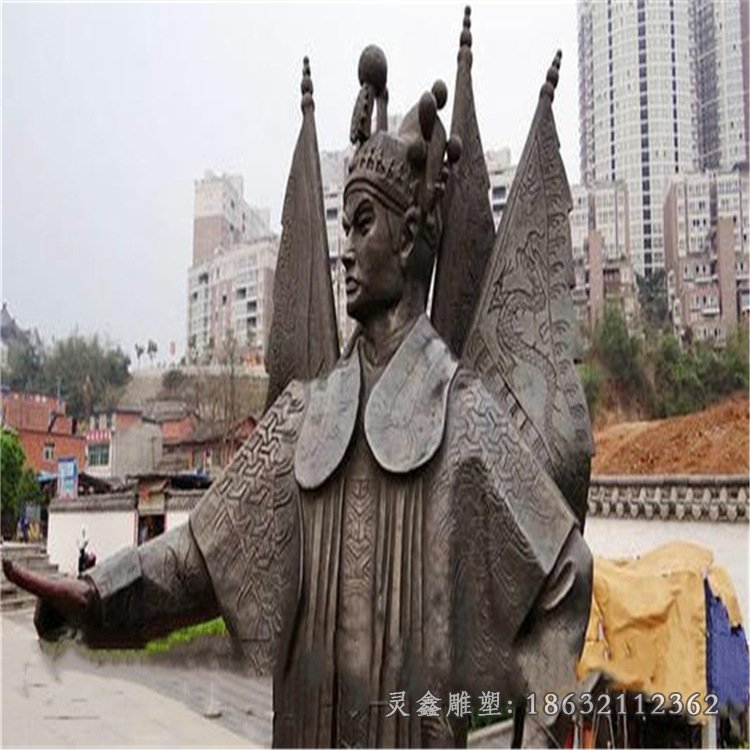 戏曲景观铜雕 (3)