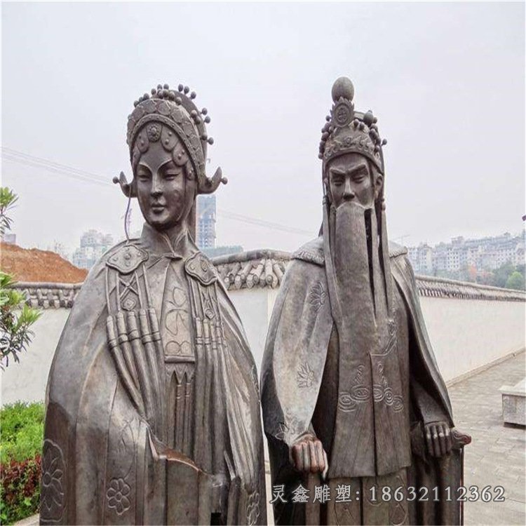 戏曲景观铜雕 (12)