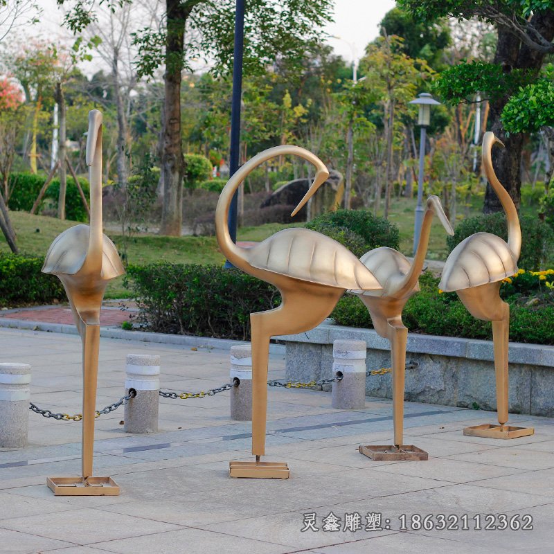 仙鹤动物铜雕 (2)[1]