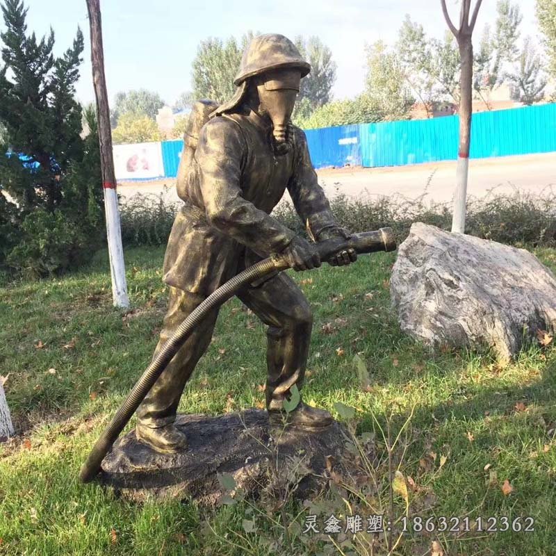 消防员人物铜雕 (61)