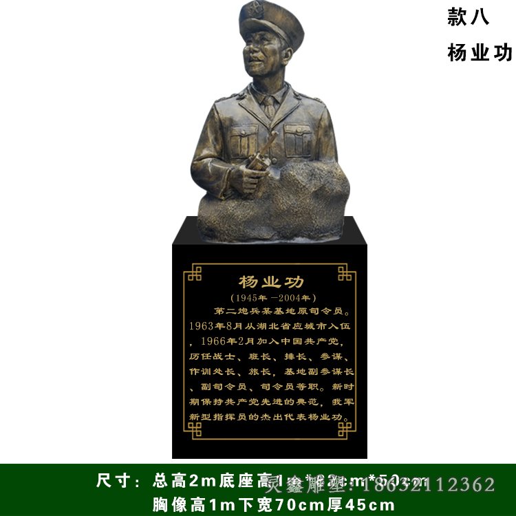 杨业功铜雕 (1)