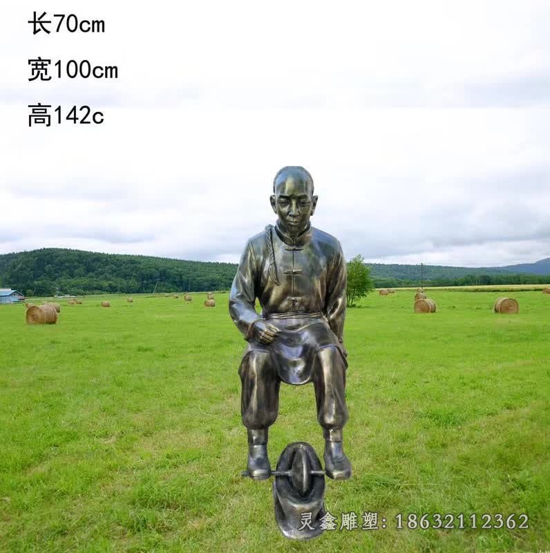 制药系列仿铜人物雕塑 (2)