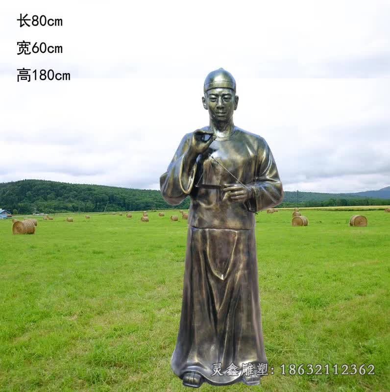 制药系列仿铜人物雕塑 (4)