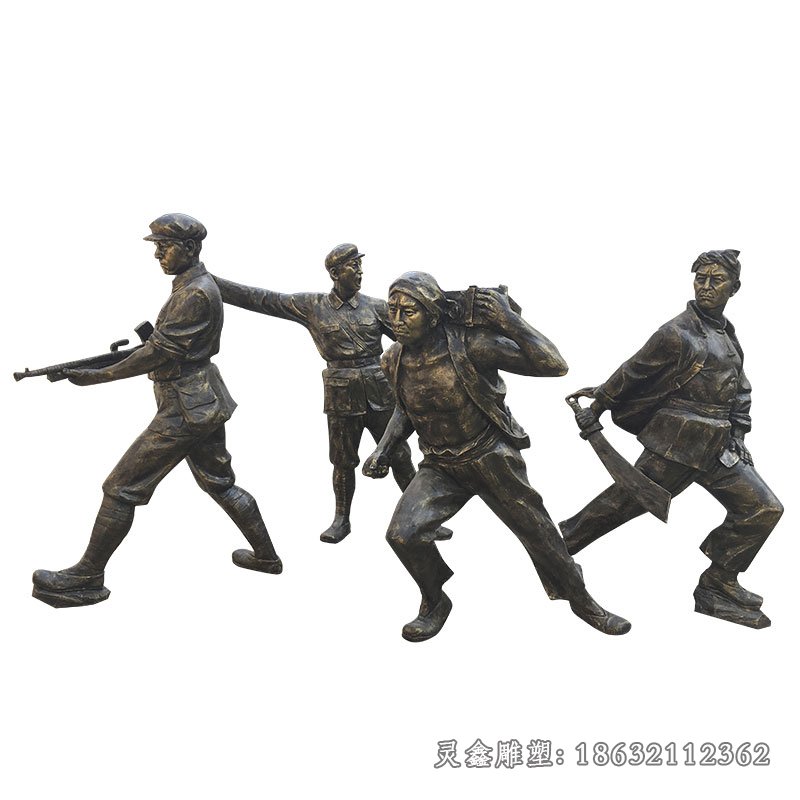 八路军革命铜雕[1]