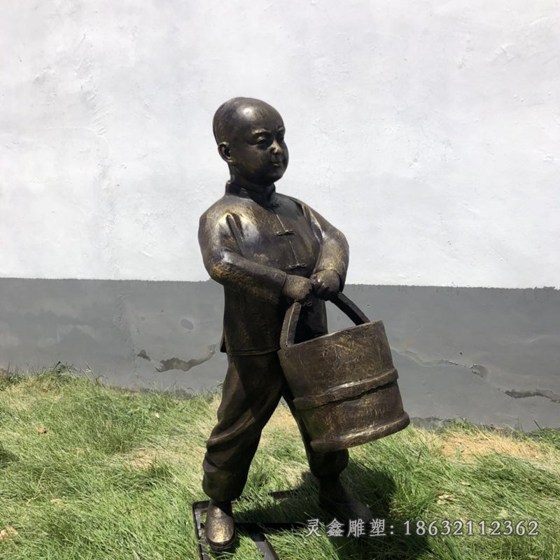 提水孝道城市景观铜雕