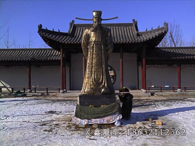 包青天铜雕，古代名人铜雕 (1)