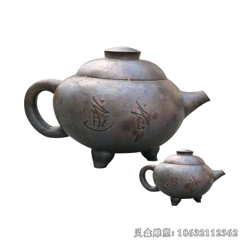 茶壶城市文化铜雕