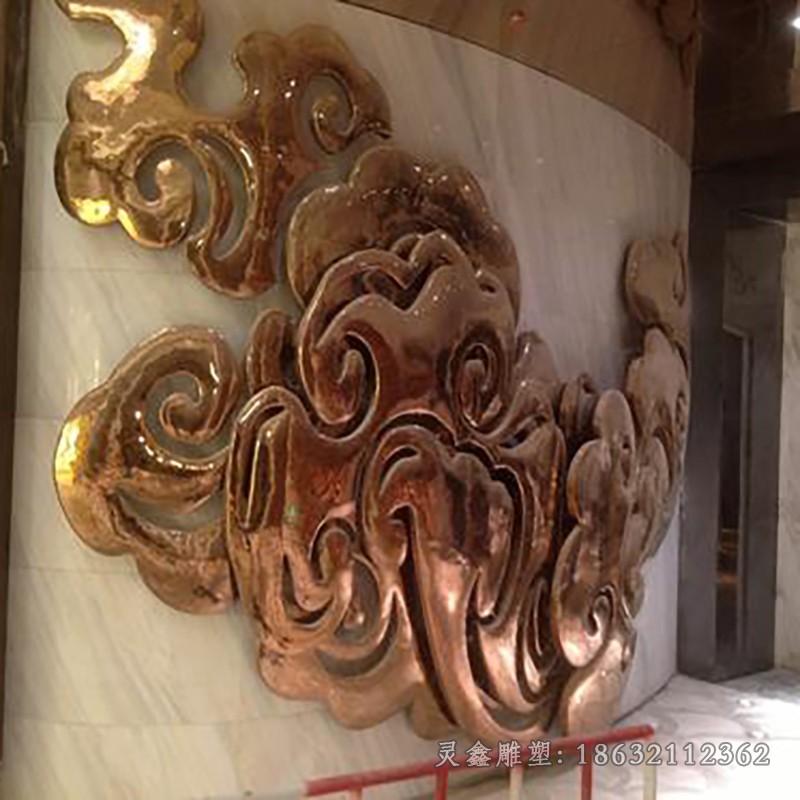 不锈钢祥云广场景观雕塑