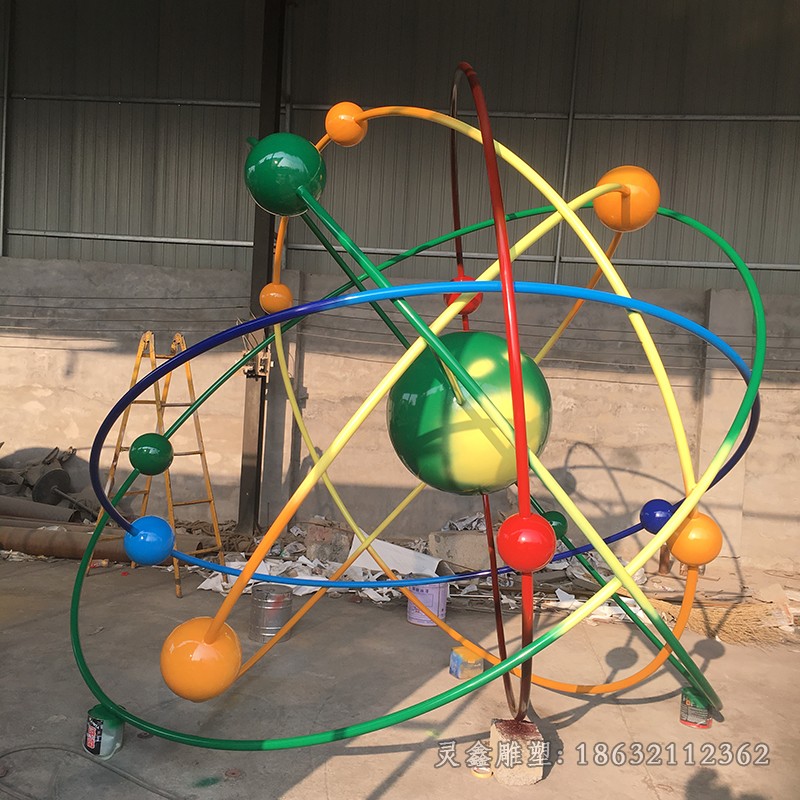 不锈钢星球校园景观雕塑
