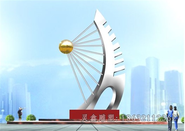 不锈钢医院门口标志雕塑