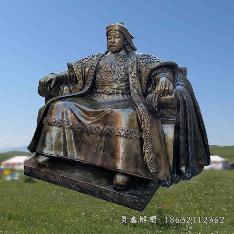 成吉思汗军事家铜雕