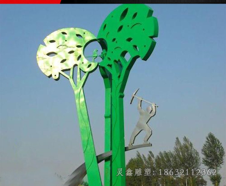 不锈钢紫荆花广场景观雕塑