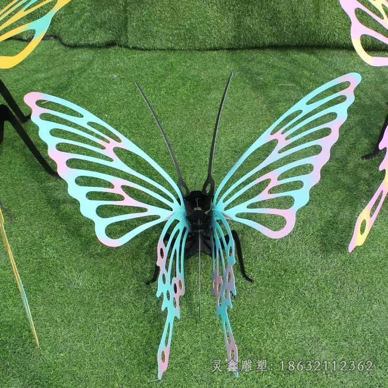 不锈钢蝴蝶庭院景观雕塑