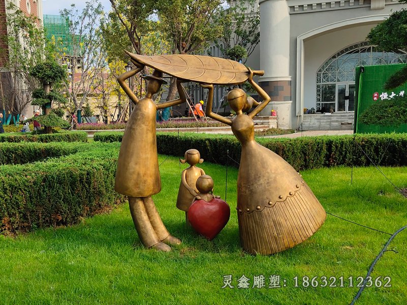 城市蝴蝶少女景观铜雕