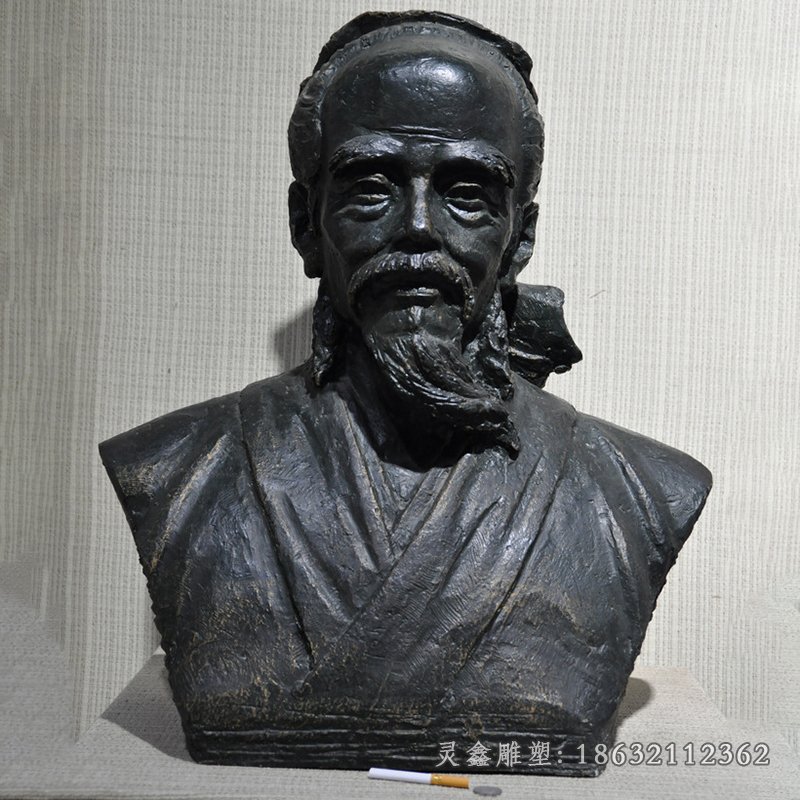 华佗铜雕 (3)
