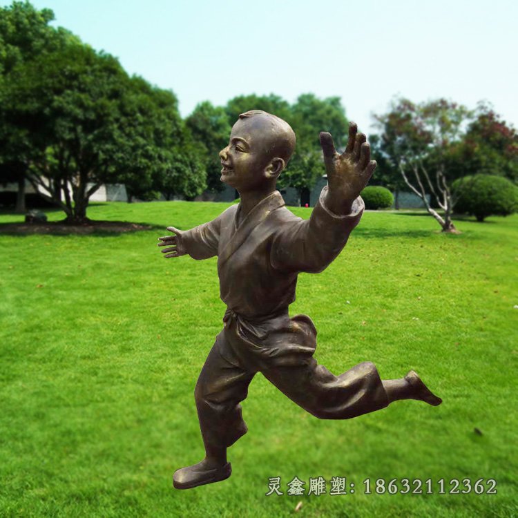 老鹰捉小鸡童趣景观铜雕