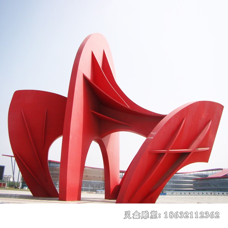 广场不锈钢镂空拱门造型雕塑
