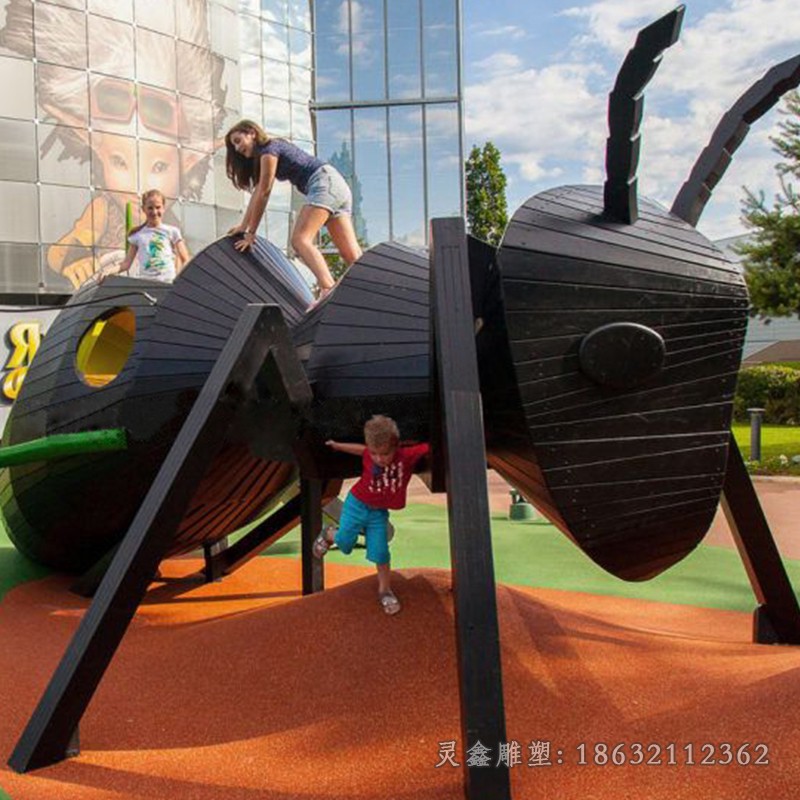 不锈钢抽象蚂蚁小区雕塑